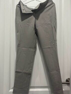Calvin Klein Gray Straight Leg Dress Pant Trousers